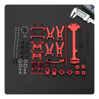 1/18 Scale RC Car Parts Kit RC Car Upgrade Parts Set High Performance Aluminum Upgrade Set for Outdoor Adventure