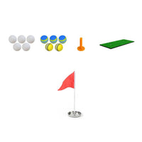 Floating Golf Training Kit with Mat Compact Golf Accessory Package with Balls Portable Practice Balls Easy to Clean for Poolside
