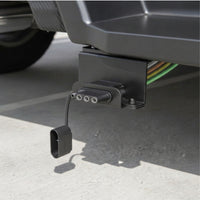 Four Way Flat Trailer Connector Bracket Two-Piece Four Way Trailer Wiring Mounting Bracket Steel for Towing Home Mechanics