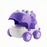 Pull-String Toy Car Open Mouth Dinosaur Toy Car Big Eyes