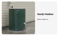 Foldable Rain Barrel Zippered Lid Foldable Rain Barrel Leak-Resistant Foldable Water Tank for Farmers, Eco-Conscious Individuals, Garden, Yard, Farm