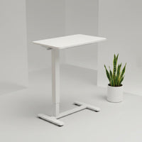 Portable Single Side Lift Table Sturdy Adjustable Bed Table Easy Assembly Home Furniture Scratch-Resistant for Small Room