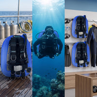 Streamlined Back-Inflation BCD Streamlined Scuba Harness with Bladder Adjustable Gear Long-Lasting for Recreational Divers
