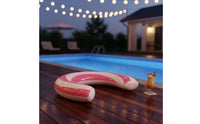 Bend-Shaped Swim Loop Thickened PVC Material U-Shaped Water Lounger Easy to Inflate U-Seat Water Lounger for Beach, Lake, Summer Vacation