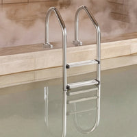 Swimming Pool Ladder Stainless Steel Pool Ladder with Handrails Resistant for Homeowners, in-Ground Pools