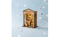 Buildable Miniature House with Light Lighted Model House Display Decor Miniature Room for Hobbyists, Shelf, Desk