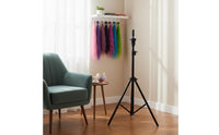 Mannequin Head Tripod Stand 360° Rotatable Top Hairdressing Practice Head Holder Flexible Rotation Cosmetology Mannequin Stand for Beginners, School