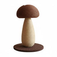 Wear-Resistant Toadstool Cat Scratcher Non-Shedding Sisal Rope Scratching Post Natural Materials Sisal Scratching Post Stable Base for Cats, Kittens, Indoor