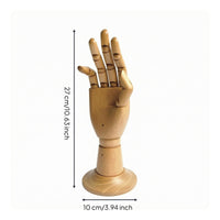 Wooden Hand Mannequin Decorative Articulated Hand Model High Simulation