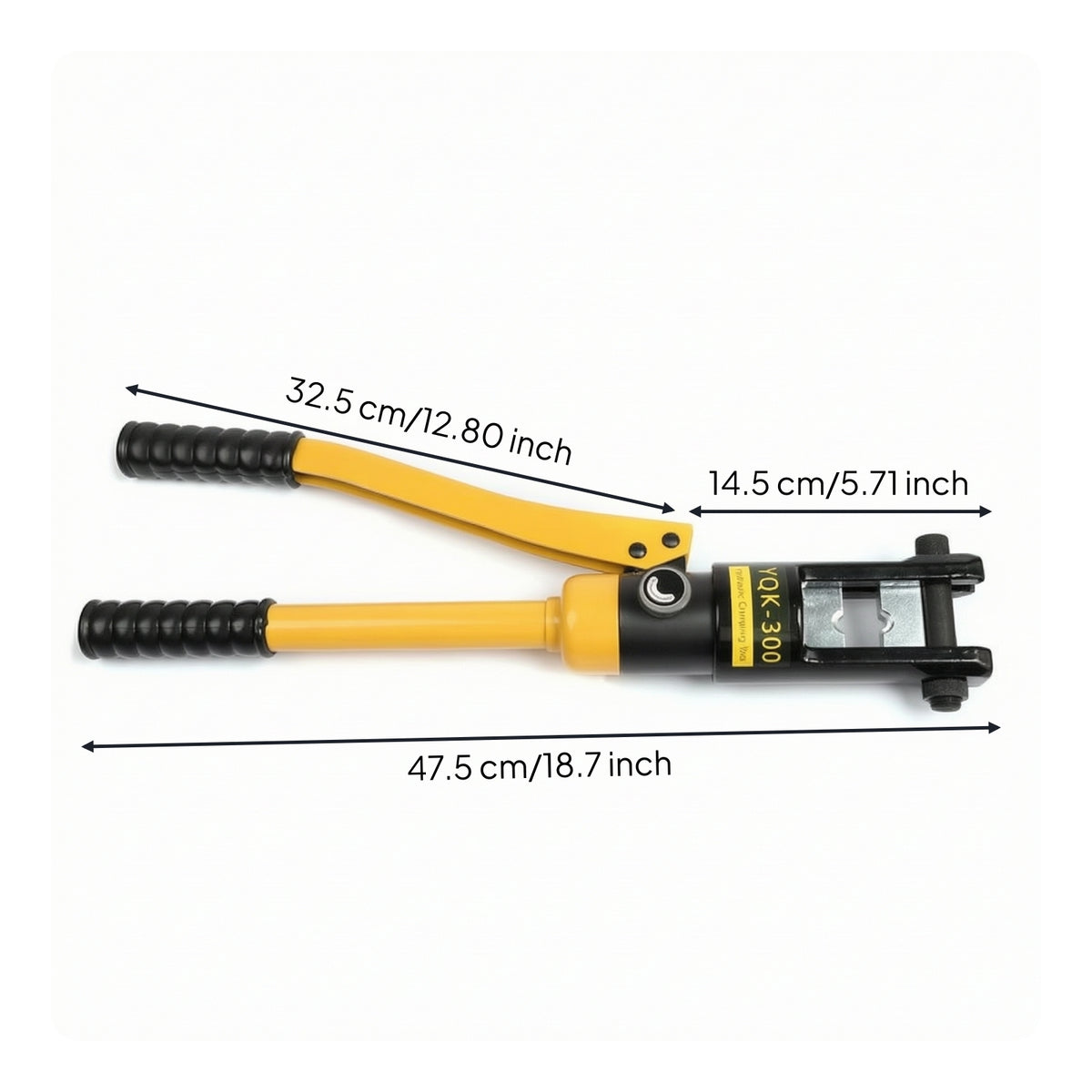 Heavy Duty Manual Hydraulic Crimping Tool Non-Slip Crimping Tool with Hexagonal Head Long-Lasting Hydraulic Crimper Sturdy for Electricians, Electrical Work