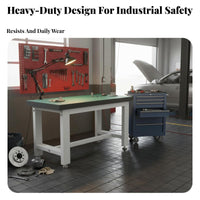 Heavy Duty Workbench High Load Capacity Anti Work Table Sturdy Construction Industrial Repair Bench for Technicians, Repair Specialist S, Basement