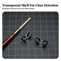 2 Pieces Accurate Check Pool Cue Straightness Checker Portable Design Billiard Cue Straightness Checker Fast Detection for Tournaments, Club