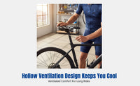 Personalized Bike Seat, Hollow Ventilated, Steel Rail, Lightweight Foam, Ergonomic, Graffiti Design, for Folding Bike