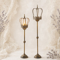 Candle Holder with Crown Top