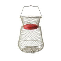 Foldable Catch-Holding Keep Net with Buoy Floating Wire Catch-Holding Basket Heavy Duty Quick Drying for Anglers