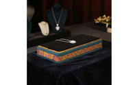 Jewelry Display Tray Velvet Jewelry Tray with Fabric Top for Vanity