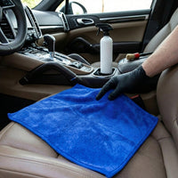Double Sided Car Drying Towel for Cleaning Supplies, Ultra-Thick Microfiber Car Valeting Kit, High Absorbency Cloth for Paint and Glass