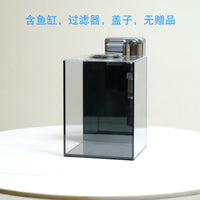 全套超白玻璃鱼缸斗鱼生态缸客厅家用桌面办公室小型造景自循环