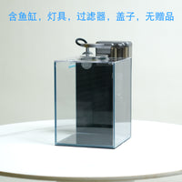 全套超白玻璃鱼缸斗鱼生态缸客厅家用桌面办公室小型造景自循环