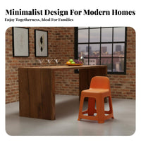 Easy to Clean Stackable Plastic Stool Long-Lasting Plastic Stackable Stool Multi-Purpose Space-Saving for Children, Families, Living Room, Kitchen, Office, Waiting Area