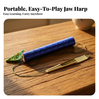 Easy to Learn Jew's Harp Ethnic Design Folk Instrument Portable clear and reverberant for Beginners, Music Lovers, Collectors, individual Practice, Travel, Cultural Events, Meditation