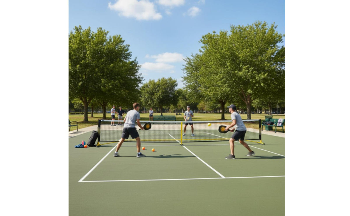 Portable Pickleball Rackets with Balls and Bag Long-Lasting Pickleball Paddles with Balls Lightweight Racket Sports Gear Sweat Absorbent for Beginners, Gymnasium