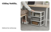Mobile Under-Desk Shelf Top Drawer Storage Rack Multifunctional for Study Room