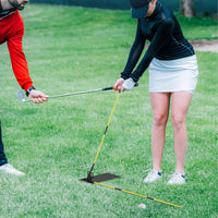 Golf Swing Plane Sturdy Form Guide Adjustable Golf Swing Practice Tool for Golfers, Beginners, Backyard