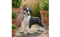 Handmade Craft Lifelike Dog Statue Detailed Craftsmanship Realistic Dog Figurine Hand-Painted for Pet Owners, Garden, Patio, Office