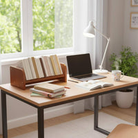 Desktop Bookshelf Large Capacity Desk Book Organizer Tilted Design Tabletop Book Storage for Students, Bay Window