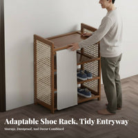 Dust-Proof Multi-Tier Shoe Rack Space-Saving Multi-Tier Shoe Shelf Easy to Clean Large Capacity for Apartment Dwellers, Families, Homeowners, Hallway, Dorm Room, Bedroom, Closet