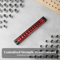 PVC Socket Organizer Strip Compact Socket Strip Mounting Holes Hanging