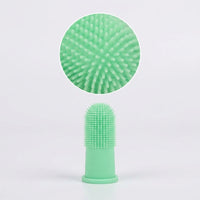 Dog Toothbrush and Cat Tooth Brush for Bad Breath, Silicone Finger Puppy Toothbrush for Tartar Removal, Single Pack Pet Grooming Tool