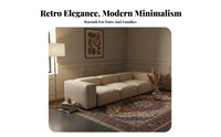 Armless Loveseat French Retro and aesthetic Sofa Corduroy Texture Living Room Seating for Apartment Dwellers, Young Adults, perusing relaxation area, Bedroom, Entryway