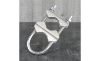 U-Bolt Pipe Clamp M8 Pipe Clamp with Saddle Zinc-Coated-Bolt with Saddle Plate for Installers, Hobbyists