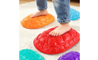 Sturdy Turtle Shell Stepping Stone Textured Turtle Balance Stepping Stones Molded Play Set Non-Slip for Children, Toddlers, Playroom, Daycare, Classroom, Backyard