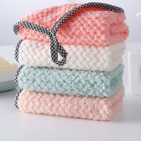 Oil Resistant Dish Cloths for Washing Up, Microfibre Cloth 25cm x 25cm, Highly Absorbent Tea Towels, Machine Washable Microfibre Construction