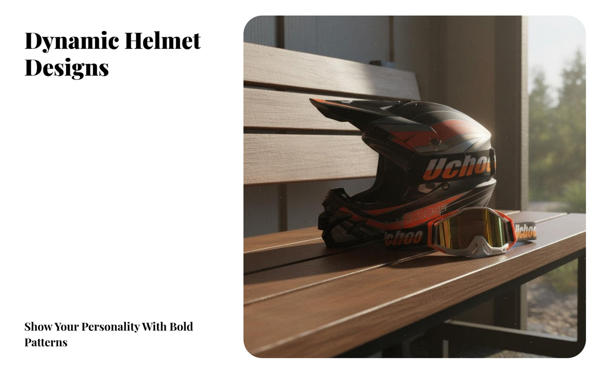 Full Face Motocross Helmet Reinforced Shell Full Face Removable Washable Liner Outdoor Headwear for Men, Adults, Downhill Biking