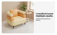 Modern Design Loveseat and Table Combination Comfortable Cushioning Sofa and Chair Set Long-Lasting Construction Commercial Furniture Easy to Clean Surface for Business Owners, Restaurant Managers, Interior Designers, Dessert Shop, Lounge Area