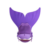 Mermaid Monofin Flexible Mermaid Tail Flipper Monofin with Adjustable Strap Soft Swim Fin with Adjustable Strap Streamlined