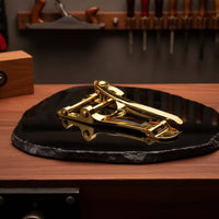 Guitar Bridge with Tremolo Arm Chrome Guitar Tremolo System with Modulation Bar Smooth for Guitarists