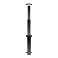 50kg Equipment Pull Rod Telescopic Battery Pack Pull Rod Widened Thickened Camping Cart Toolbox Aluminum Alloy Pull Rod Single Rod