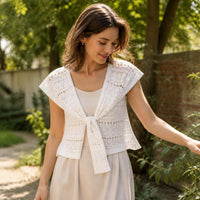 Women's Ice Silk Sun Protection Knit Hollow Shawl for Summer