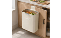 Cabinet Door Trash Can Space Saving Hanging Trash Can Easy to Install Suspended Waste Bin