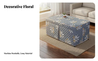 Quilted Heating Table Cover Extra Warm Padded Electric Heater Table Blanket Machine Washable Home Textile for Seniors, Families