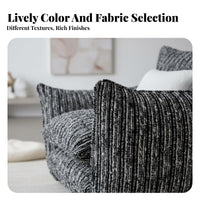 Modern Minimalist Design Puffy Single-Seater Sofa Soft Upholstery Oversized Upholstered Armchair Deep Seat Design Living Room Furniture Luxurious Comfort for Apartment Dwellers, Interior Designers, Guesthouse, Boutique, Lounge Area, Reading Nook