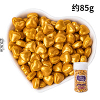 金色烘焙蛋糕装饰糖珠金珍珠巧克力珠子纸杯蛋糕混合装糖珠圆珠