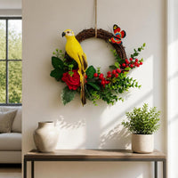 Artificial Flower Wreath Wall Decor for Living Room