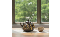 Teapot Ornament Metal Decorative Teapot Portable Collectible Ornament for Collectors