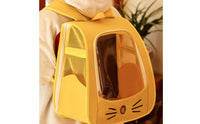 Soft-Sided Pet Carrier Backpack with Window Ventilated Cat Backpack with Mesh Breathable Covered Pet Bag Handsliberated for Cats, Small Dogs, Vet Visits, Outings